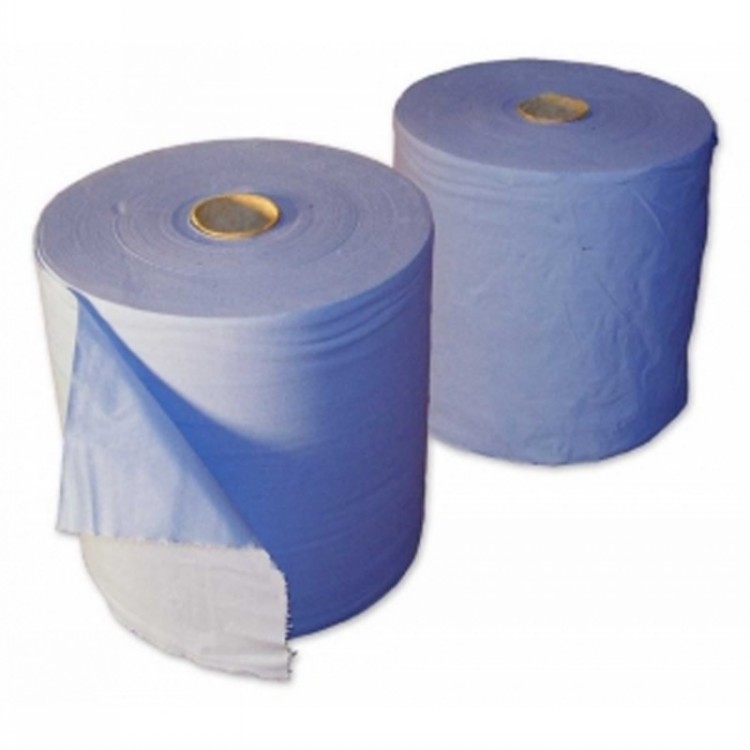 Blue Heavy Duty Industrial Paper Rolls MB28 (Pack of 2)