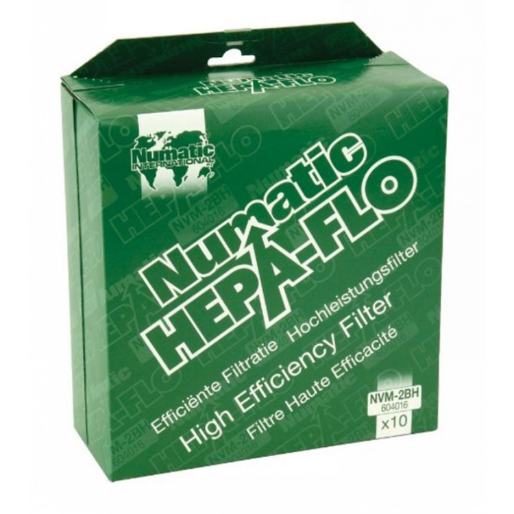Numatic Hepaflo Vacuum Cleaner Bags Pack of 10 (NVM-2BH) 