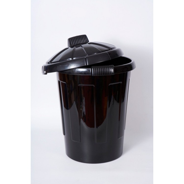 Plastic Dustbin With Lid  Large 80tr 