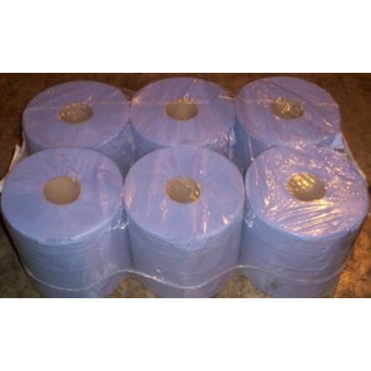 Centrefeed Roll Paper towel 2ply Blue 6 x 150 Metres