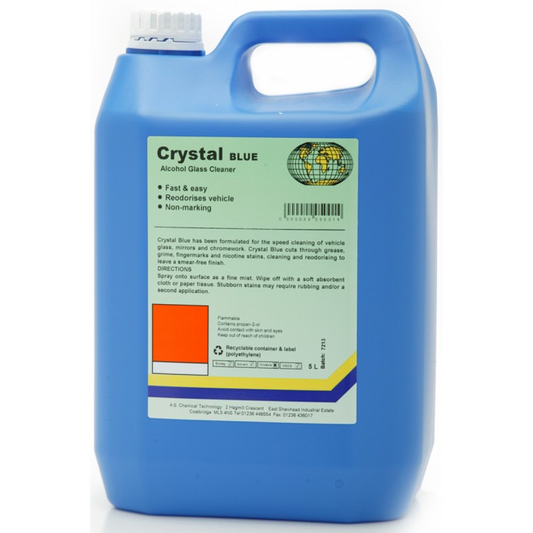 Crystal Blue Vehicle Glass Cleaner 5L