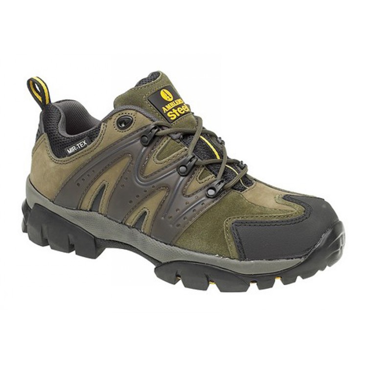Amblers Steel FS194 Safety Trainers (Khaki nubuck)