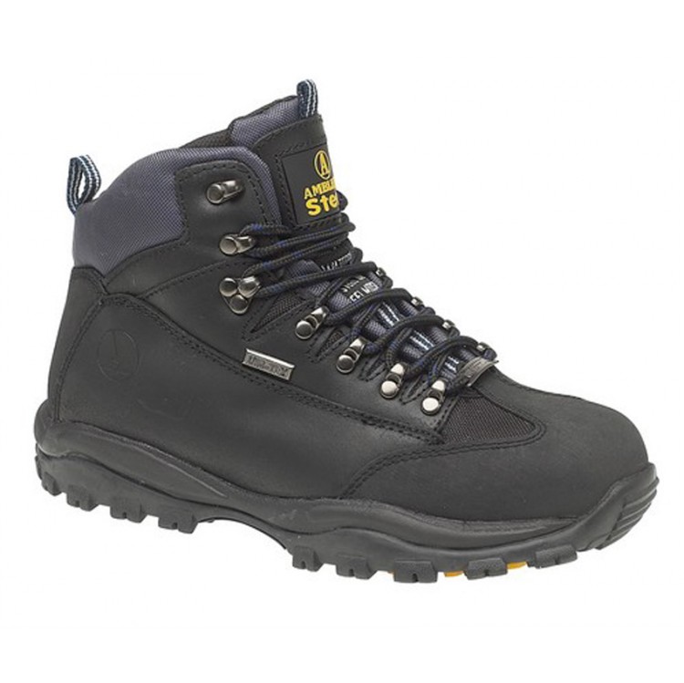 Amblers Steel FS161 Safety Hiker Boots (Waterproof Black)
