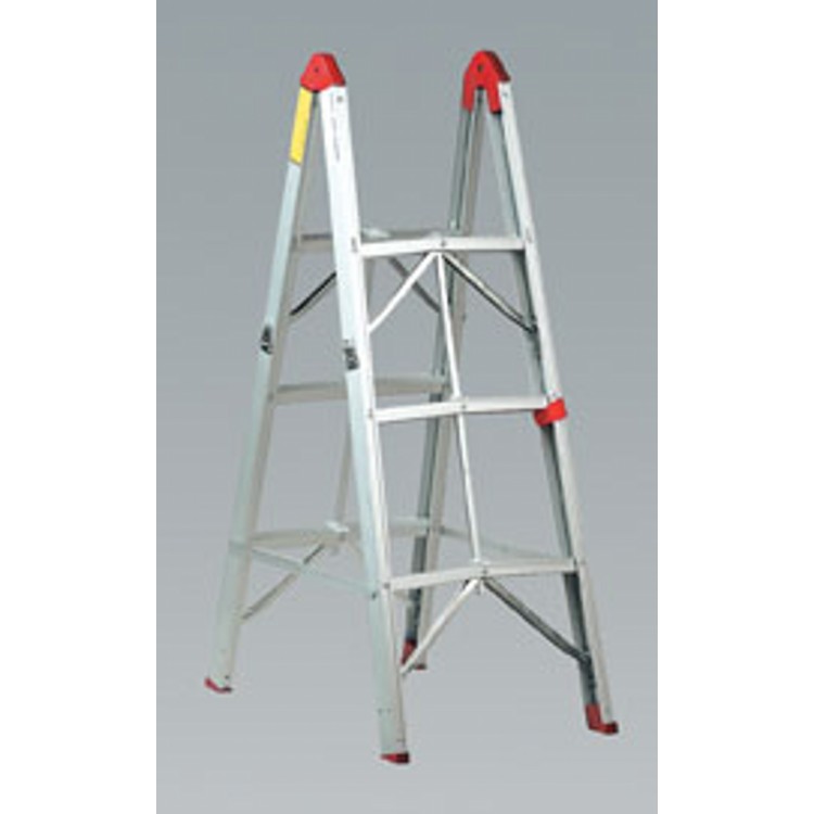 Folding Aluminium Step Ladder 3-tread