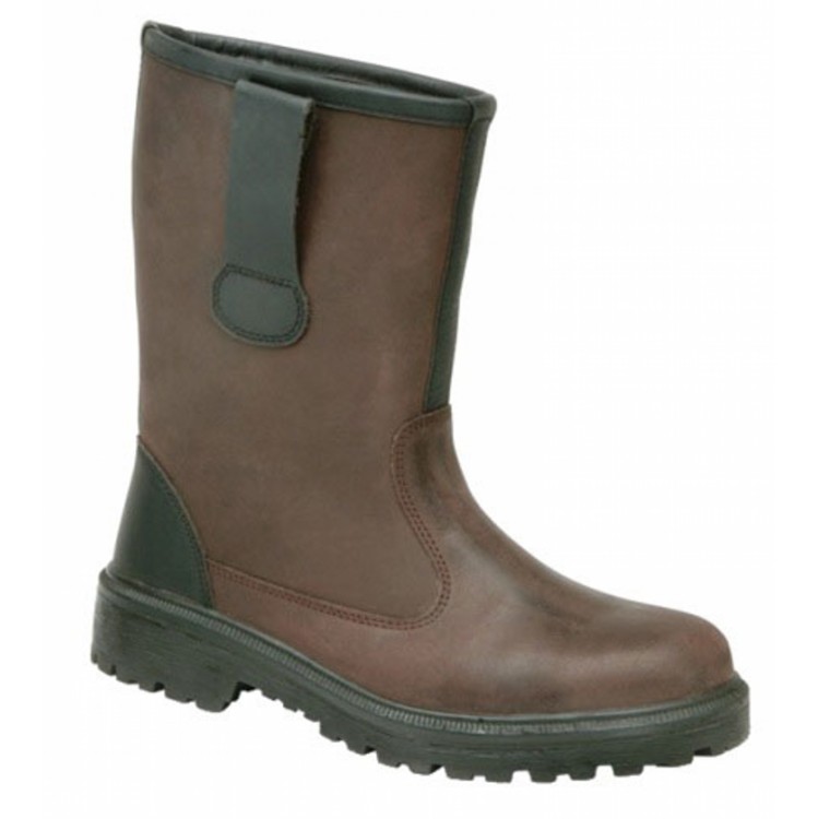 Brown Rigger Safety Boots