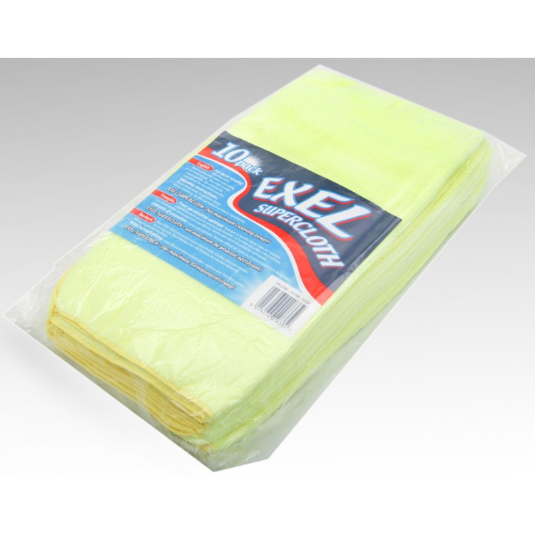Microfibre Cloth Yellow Pk10