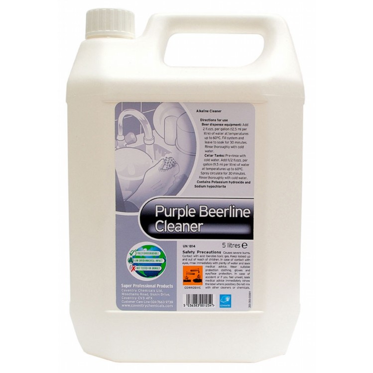 Professional Beer Line Cleaner with Purple Indicator