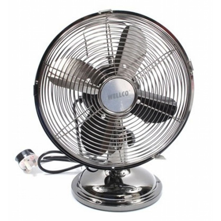 Wellco 10" Metal Desk Fan (25cm)
