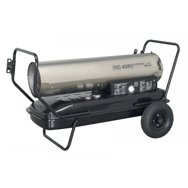 Sealey AB1758SS Space Heater Paraffin, Kerosene &amp; Diesel Heater - Stainless Steel