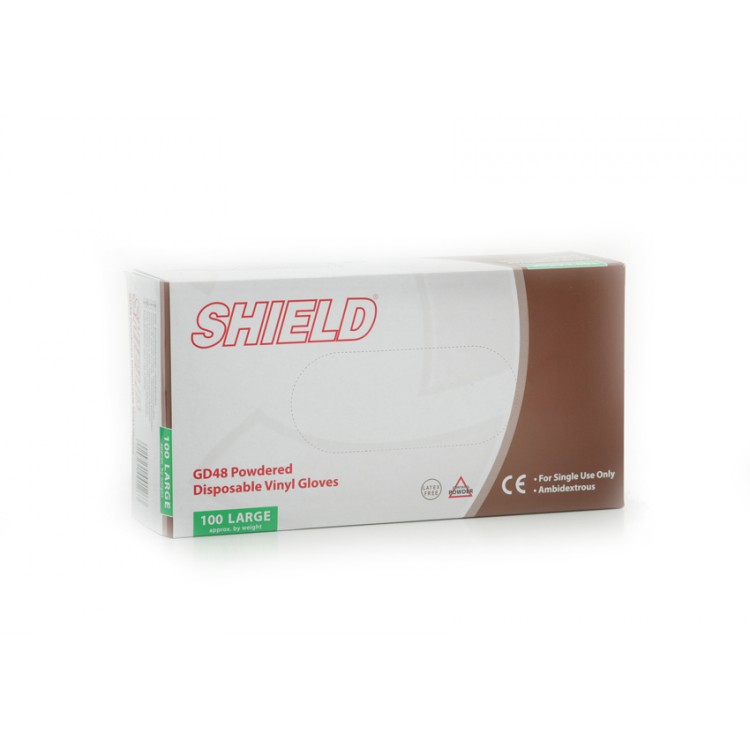 Vinyl Disposable 100 Powdered Gloves 