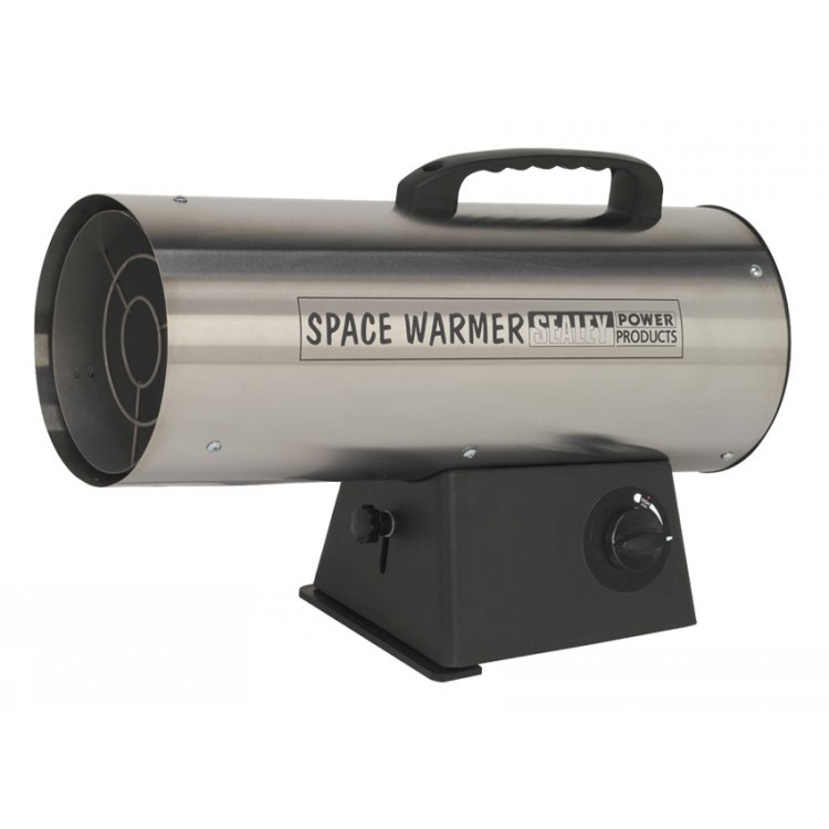 Sealey Space Heater Propane Heater 42,000Btu/hr - LP40S Stainless Steel