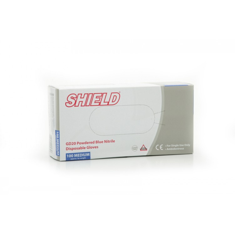 Nitrile Lightly Powdered Disposable Gloves (box of 100) from as low as &pound;3.79