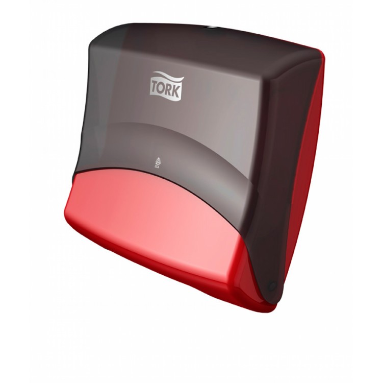 Tork Performance Folded Wiper / Cloth Dispenser - red