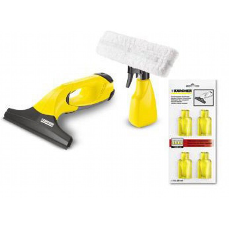 Karcher WV50 PLUS Spray bottle and Glass Cleaner Concentrate Capsules